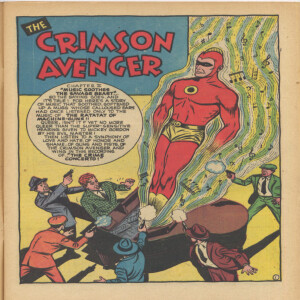 Ep 36 – Leading Comics #4, Autumn 1942, Chapter 2 of 7, The Crimson Avenger, “Music Soothes the Savage Beast”