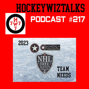PODCAST 217-2023 NHL FREE AGENCY TEAM NEEDS