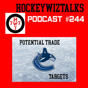 Podcast 244-Potential Trade Targets  Vancouver Canucks