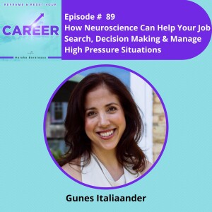 Episode 89. How Neuroscience Can Help Your Job Search, Decision Making & Manage High Pressure Situations – Gunes Italiaander