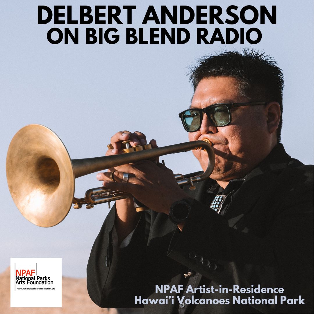 Trumpeter Delbert Anderson in Hawai'i Volcanoes National Park