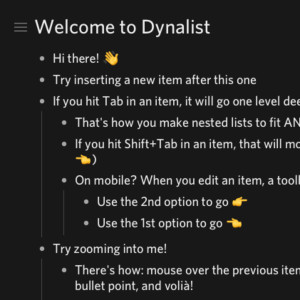 生産性を上げるアウトライナーアプリ『Dynalist』ブログ早く書ける！