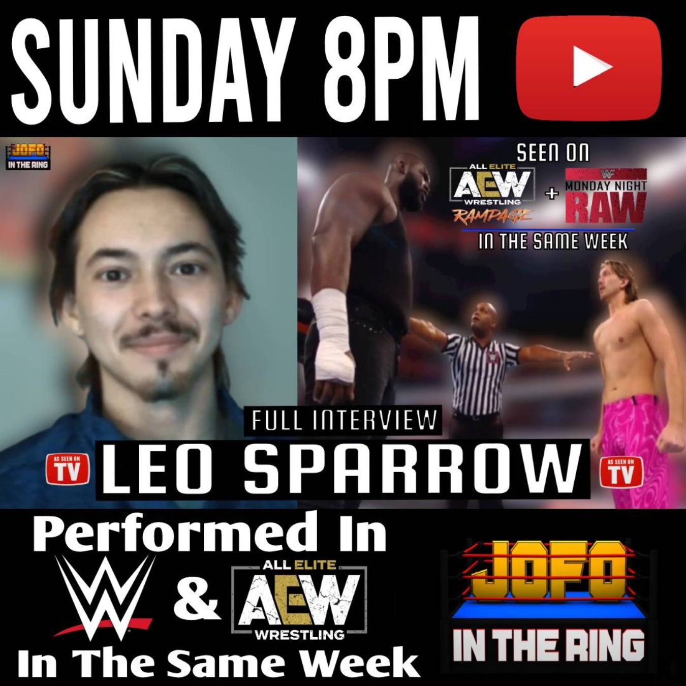 (Nick Sanders) Leo Sparrow wrestled Omos on WWE Raw and appeared on AEW Rampage in the same week!