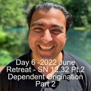 Day 6 -2022 June Retreat - SN 12.32 Pt.2 Dependent Origination Part 2...