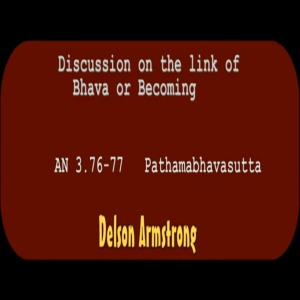 May 18 Link of Bhava - What is it?: AN3.76 Bhava Sutta Delson Armstrong