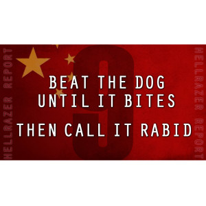 BEAT THE DOG UNTIL IT BITES...THEN CALL IT RABID