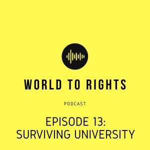 World to Rights Podcast #13 - Surviving University