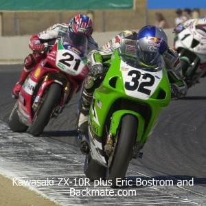Kawasaki ZX-10R plus Eric Bostrom and MyBackmate.com