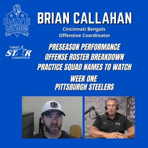 Brian Callahan | Talks Bengals Roster Cuts - Practice Squad Names and Pittsburgh Steelers