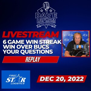 Livestream Replay with Dave Lapham 12/20/2022