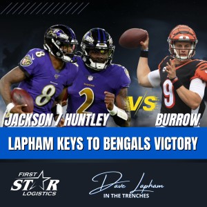 Lamar Jackson or Tyler Huntley vs Joe Burrow - Dave Lapham Keys To Bengals Victory Over the Ravens