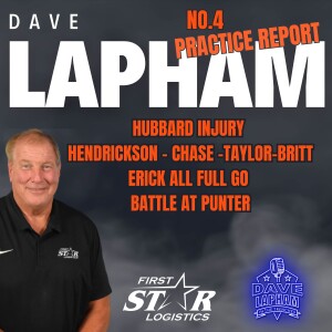 Dave Lapham Bengals Training Camp Report No 4 | Hubbard Injury, Erick All Full Go - Battle at Punter