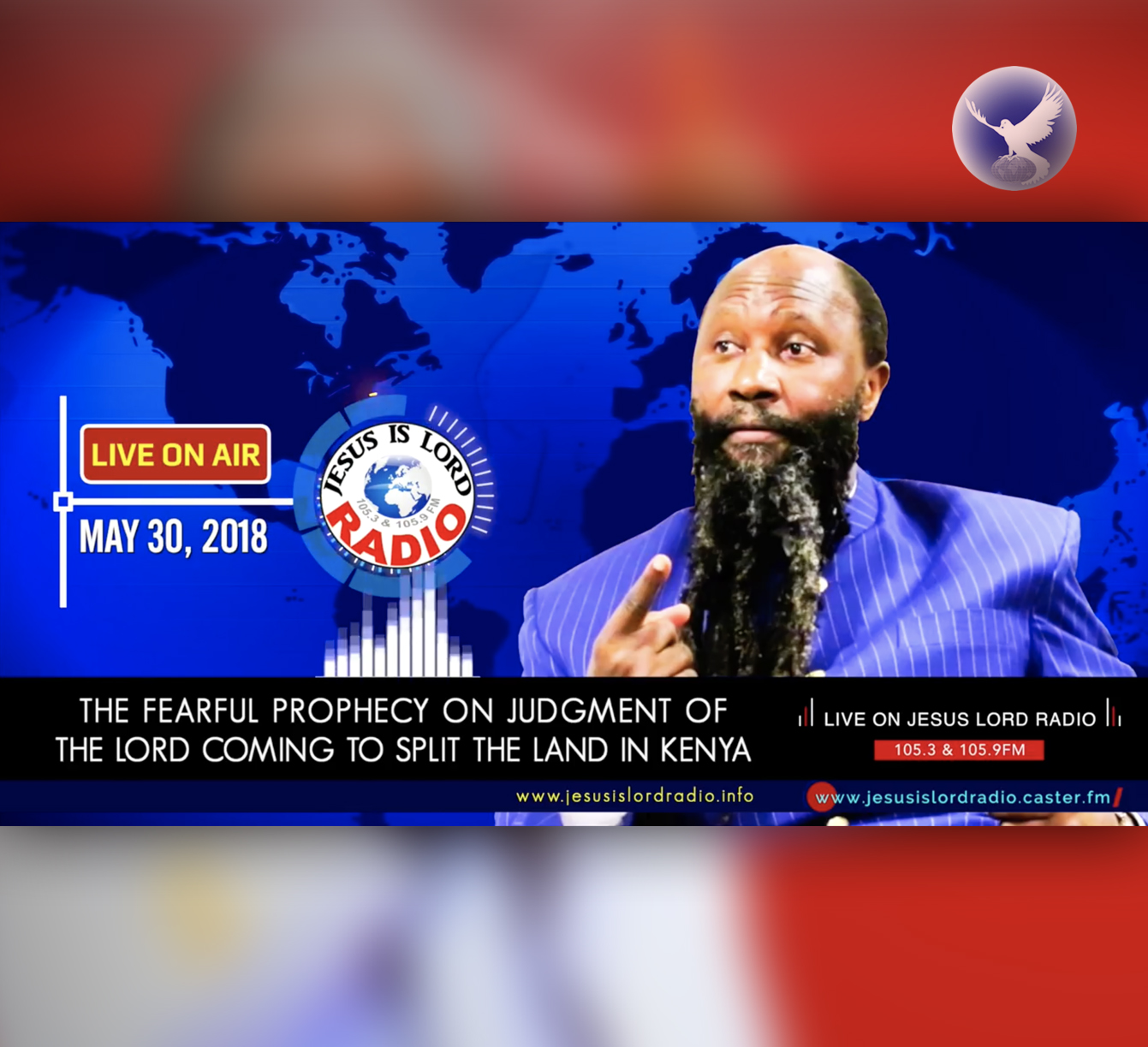 EPISODE 217 - THE FEARFUL PROPHECY ON JUDGEMENT OF THE LORD COMING TO SPLIT THE LAND IN KENYA (30MAY2018) - PROPHET DR. OWUOR