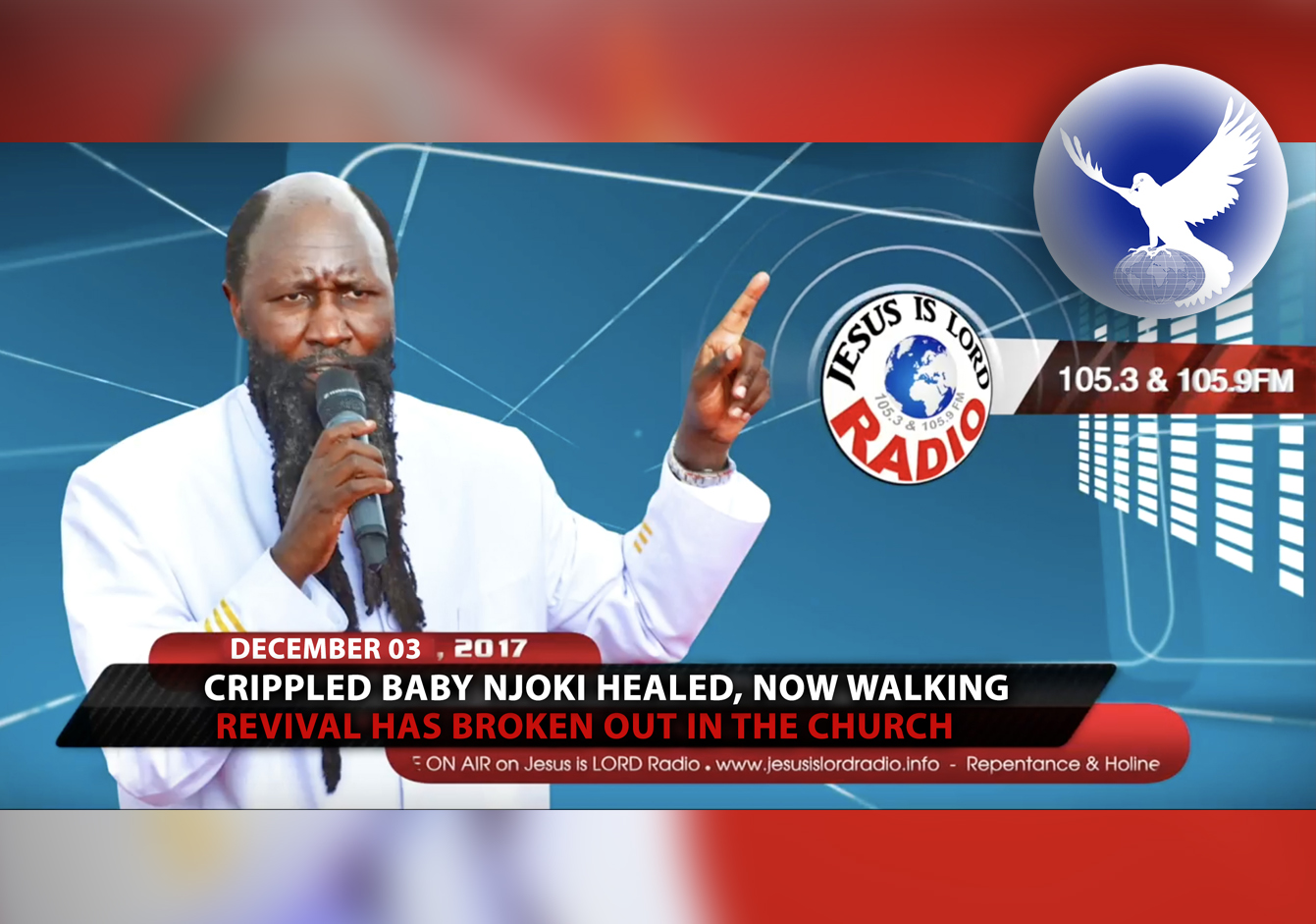 EPISODE 57 - Crippled Baby Njoki Healed Today, Now Walking (03Dec2017) - Prophet Dr. Owuor