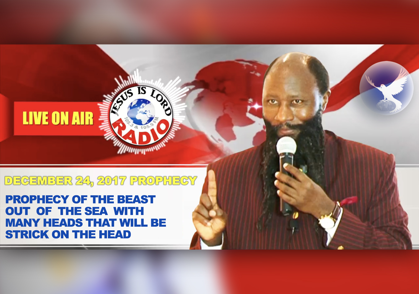 EPISODE 78 - PROPHECY OF THE BEAST OUT OF THE SEAS WITH MANY HEADS THAT WILL BE STRUCK ON THE HEAD (24DEC2017) - PROPHET DR. OWUOR