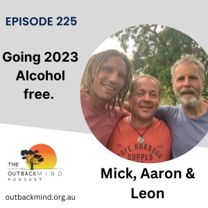 Episode 225 - Mick, Aaron & Leon.  Going 2023 alcohol free.