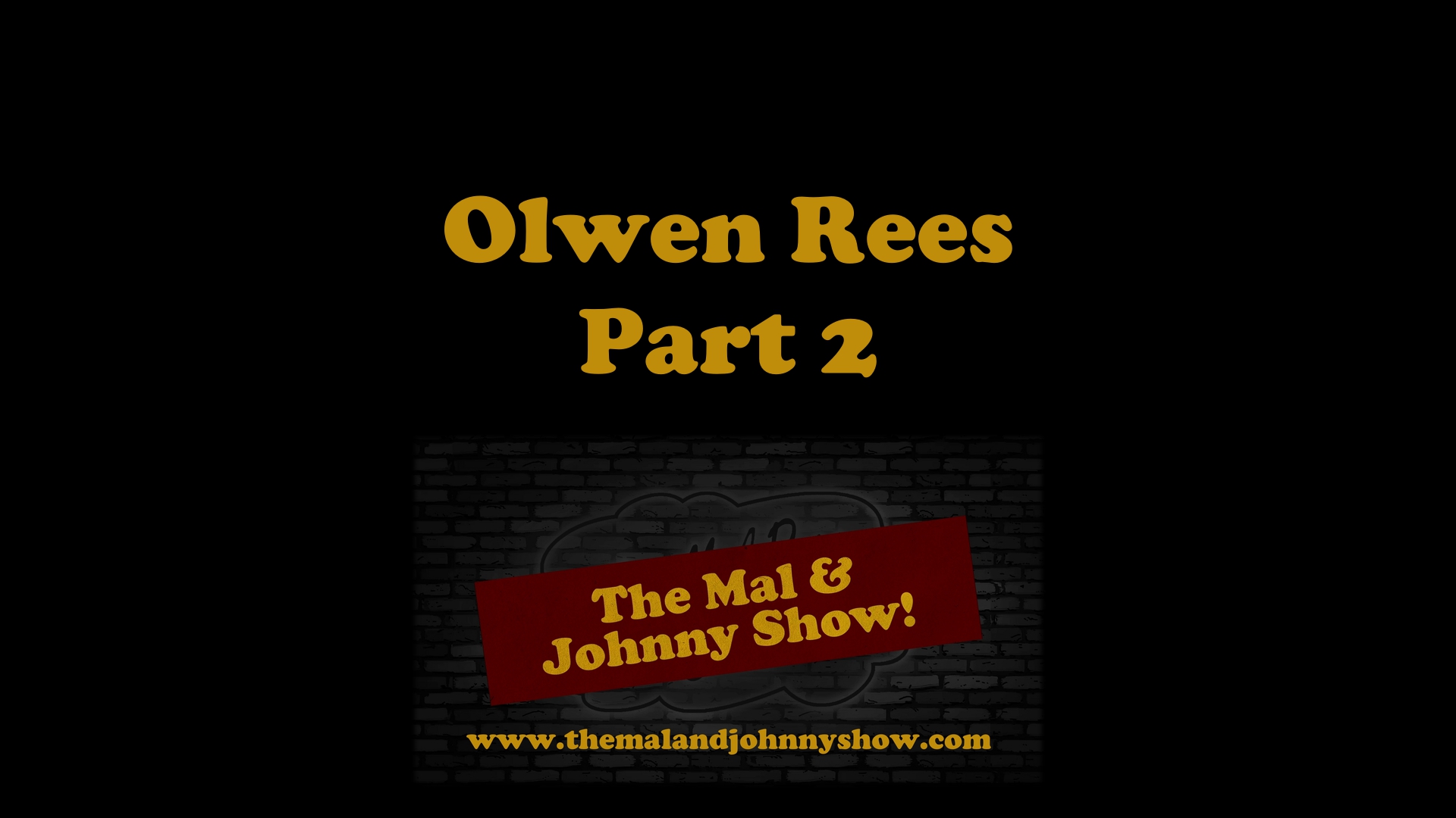 Mal Pope In Conversation with Olwen Rees and Johnny Tudor PART 2