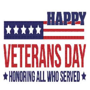 Sunday November 10, 2024 - Veterans Day