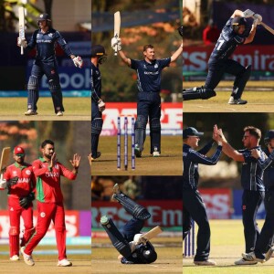 Podcast no. 241 - Brandon McMillan’s all-round brilliance helps Scotalnd seal place in the Super Sixes of ICC Cricket World Cup Qualifiers.