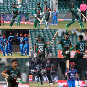 Podcast no. 303 - Miraz, Shanto, and Taskin, help Bangladesh keep their Asia Cup hopes alive with a resounding victory over Afghanistan at Lahore.