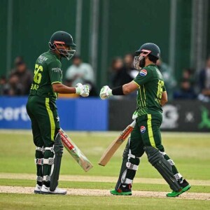 Shaheen Shah Afridi stands out for Pakistan and Babar Azam and Mohammad Rizwan’s batting performances seal Pakistan’s series win over Ireland in Dublin.