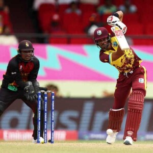 West Indies survive a scare against an impressive Papua New Guinea team in Guyana to get their T20 World Cup Campaign off toa  winning start. Roston Chase and Andre Russell star for the West Indies.