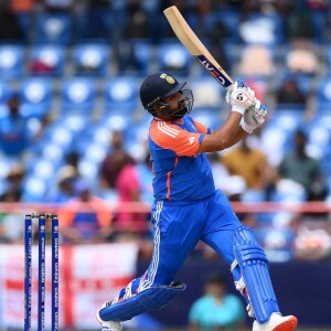 Rohit Sharma puts a show against Australia in Gros Islet to help India go through to T20 World Cup semifinals as Australia’s hopes hang in the balance.