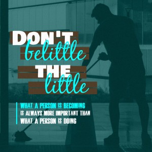 Don't Belittle The Little - Part 1