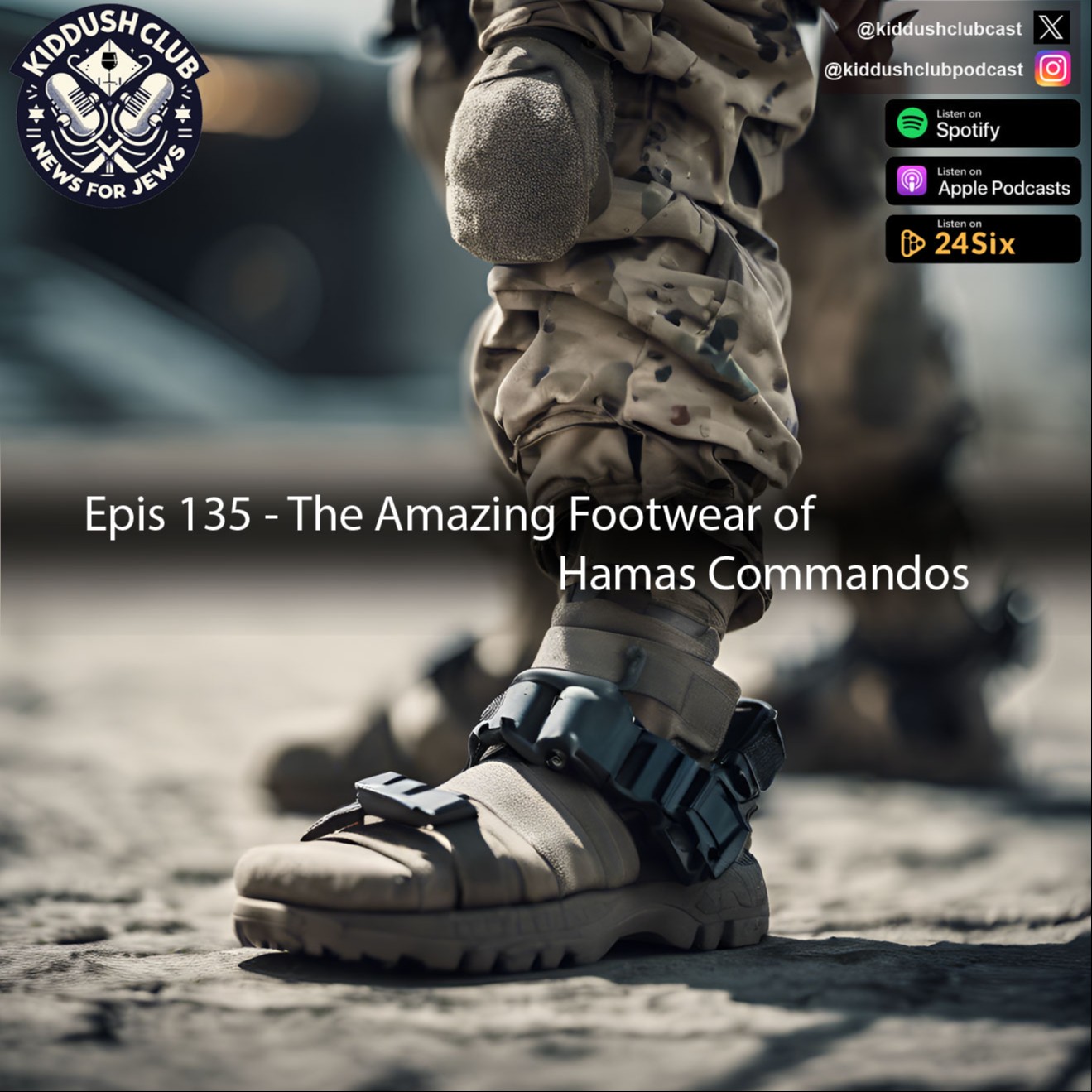 Epis 135 - The Amazing Footwear of Hamas Commandos