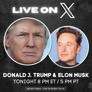 ELON MUSK X DONALD TRUMP LIVESTREAM (TECHNICAL ISSUES EDITED OUT) 08/12/24