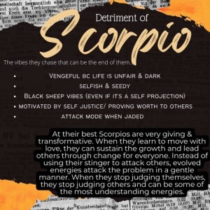 Detriment of Scorpio