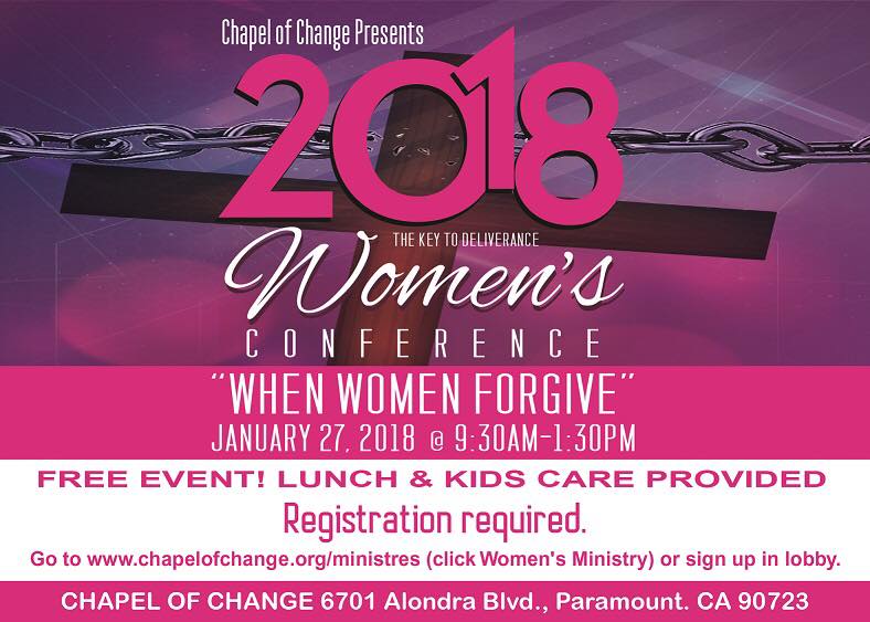"When Women Forgive" 2018 Women's Conference