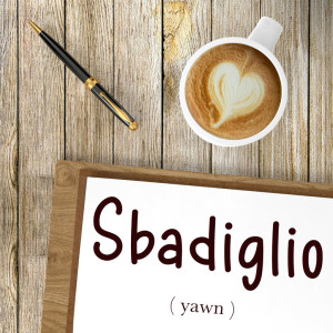 Italian Word of the Day: Sbadiglio (yawn)