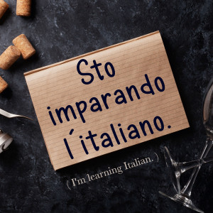 Italian Phrase: Sto imparando l'italiano. (I'm learning Italian.)