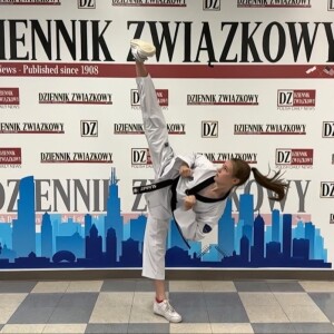 Pola Wasilewska, mistrzyni USA w taekwondo w sparingu w klasie kadetów