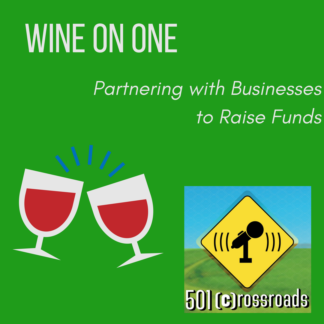 Wine on One- Partnering with Businesses to Raise Funds