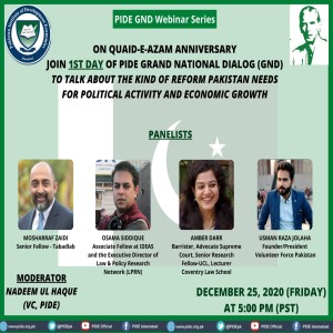 Grand National (Intellectual) Dialogue (For Reform) in Pakistan, Day-1