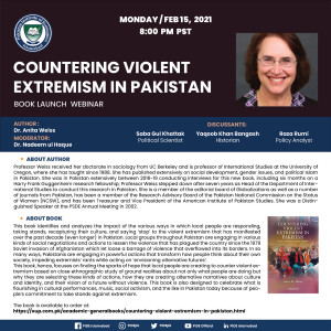 Webinar on "Counter Violent Extremism in Pakistan"