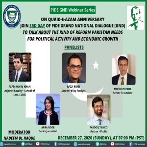 Grand National (Intellectual) Dialogue (For Reform) in Pakistan, Day-3, 27-12-2020