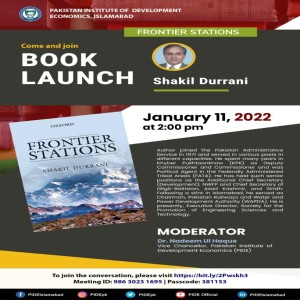 PIDE Live Book Launch: ”Frontier Stations” by Mr. Shakil Durrani.