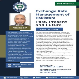 Exchange rate management of Pakistan: Past, Present and Future