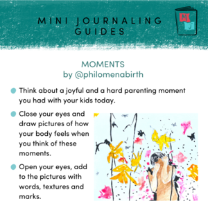 My Birth Maternal Journal Guide - Moments