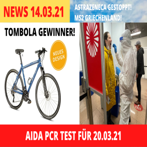 Tombola Gewinner | AIDA PCR Test | MS2 Griechenland | Astrazeneca Stop | Kreuzfahrt News 15.03.21