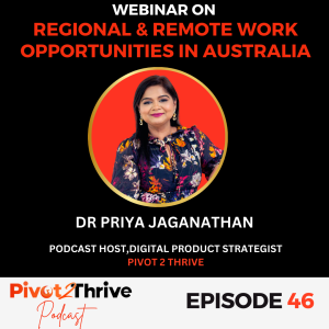 Episode 46 : Webinar on  Regional & Remote Work Opportunities in Australia