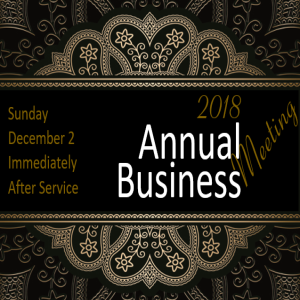 2018 Annual Business Meeting