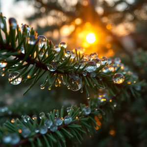 Rainfall in the Forest: A Peaceful Escape