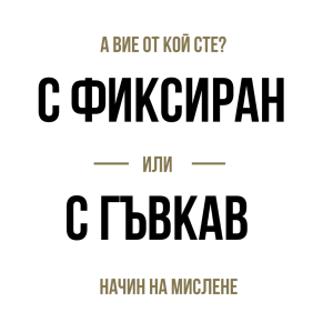 ГМ 9 - А вие от кой сте? С фиксиран или с гъвкав начин на мислене
