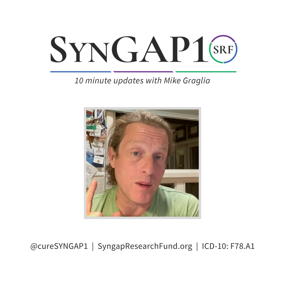 SynGAP10 weekly 10 minute updates on SYNGAP1
