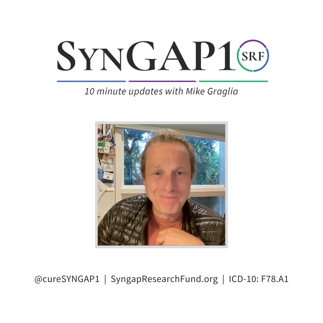 SynGAP10 weekly 10 minute updates on SYNGAP1
