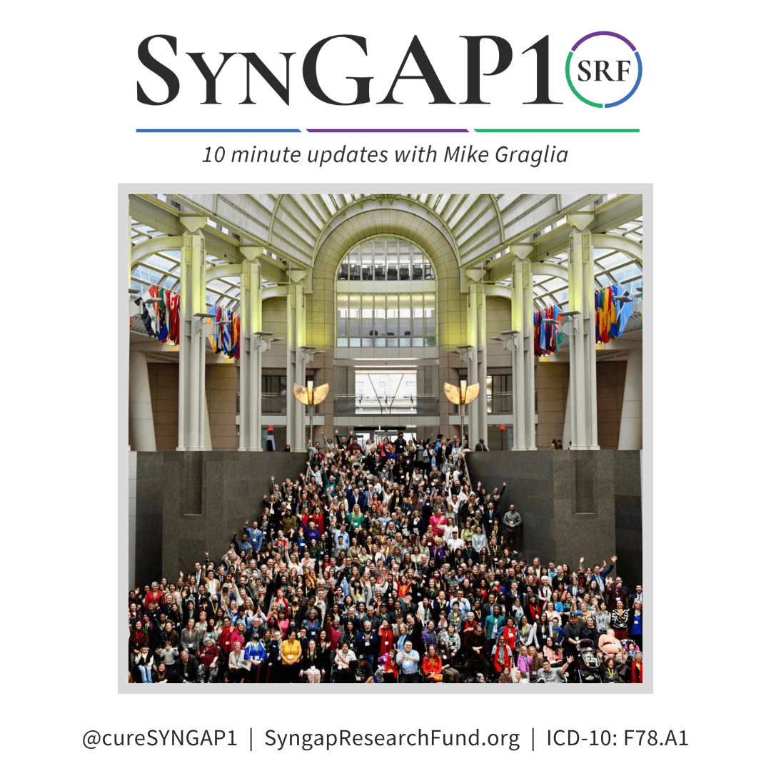 SynGAP10 weekly 10 minute updates on SYNGAP1